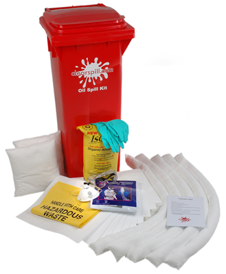 Clear Spill 125 Oil Spill Kit Wheeled Unit - 141 litre